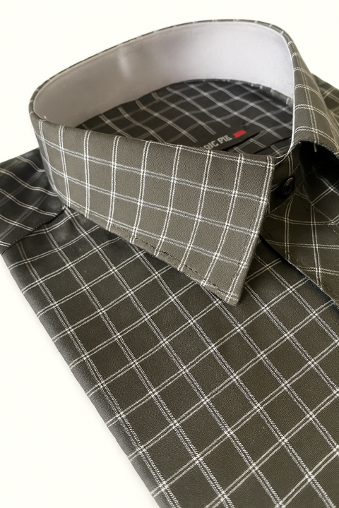 Black Check classic fit shirt