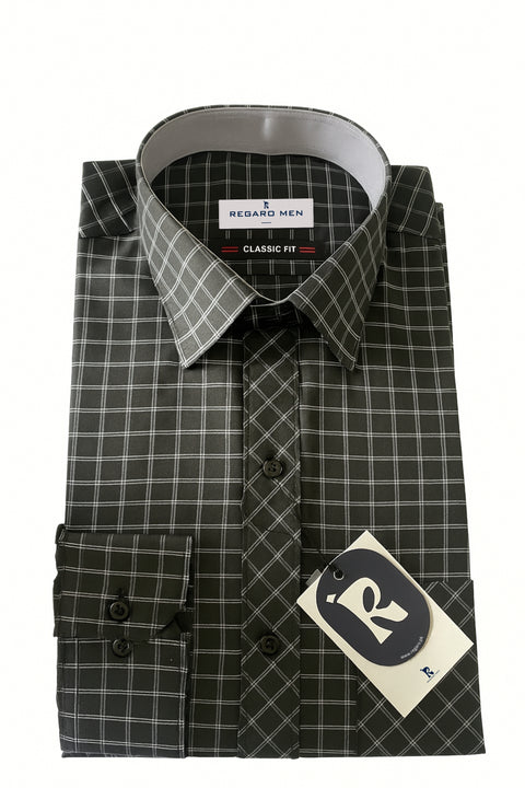 Black Check classic fit shirt