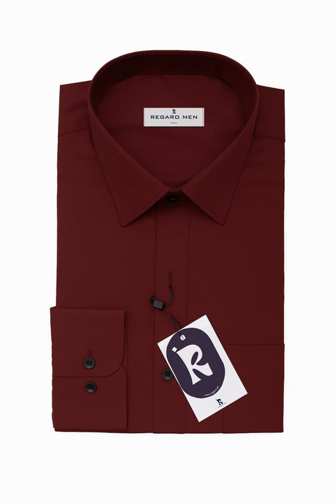 Maroon Smart Fit Shirt